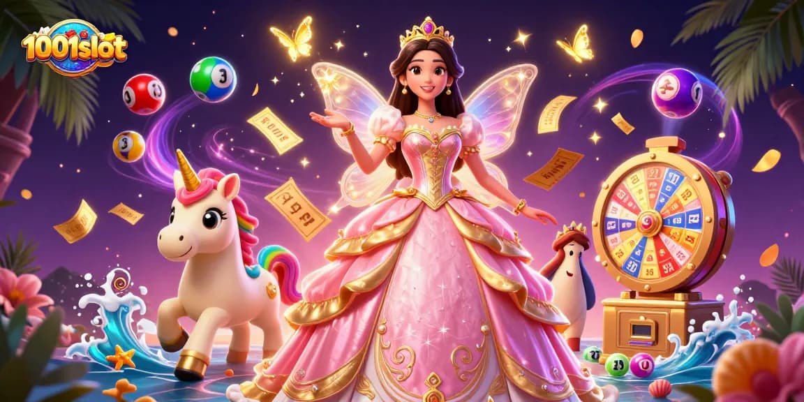 Experience thrilling gameplay at 1001slot with vibrant games and colorful lottery elements.