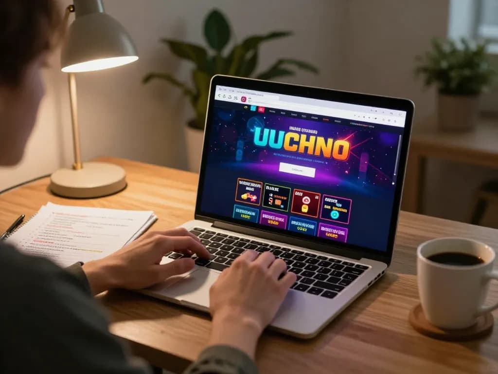 Engaging in responsible gaming strategies on uu88 platform at a modern home workspace