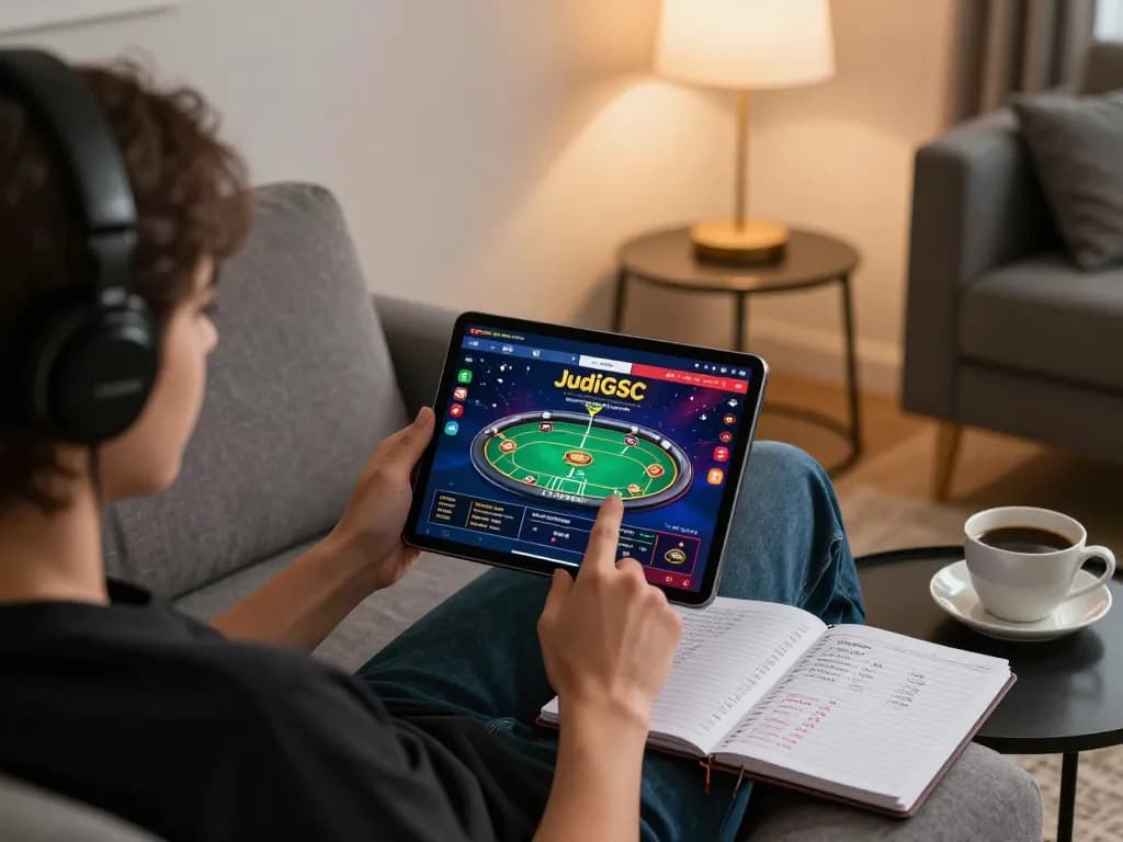 Sertai keseronokan poker dalam talian di JudiGSC, menikmati suasana permainan di rumah yang selesa dengan permainan strategik.
