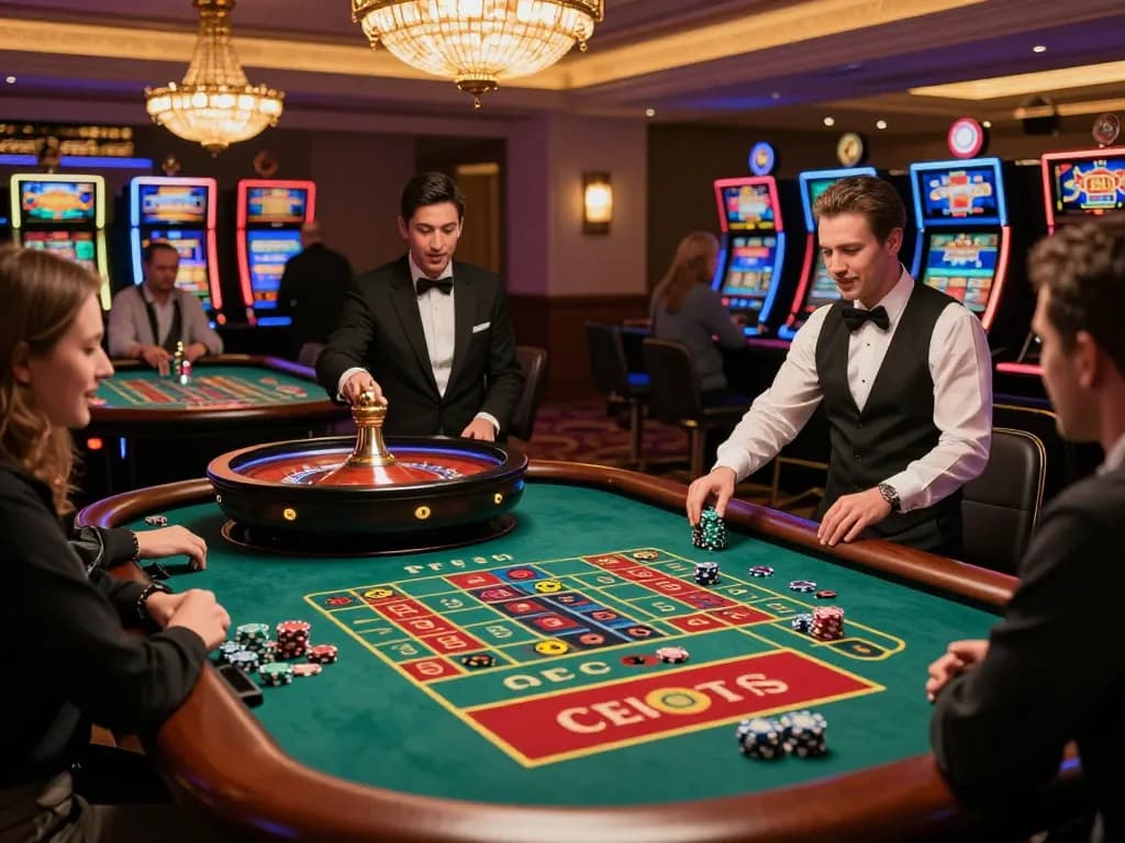 Players strategizing their bets at the roulette tables, embodying the thrill of sc88 gaming.
