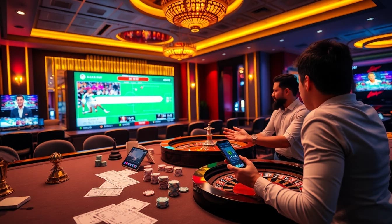 Experience the excitement of Judi Piala Dunia betting in a luxurious casino environment.