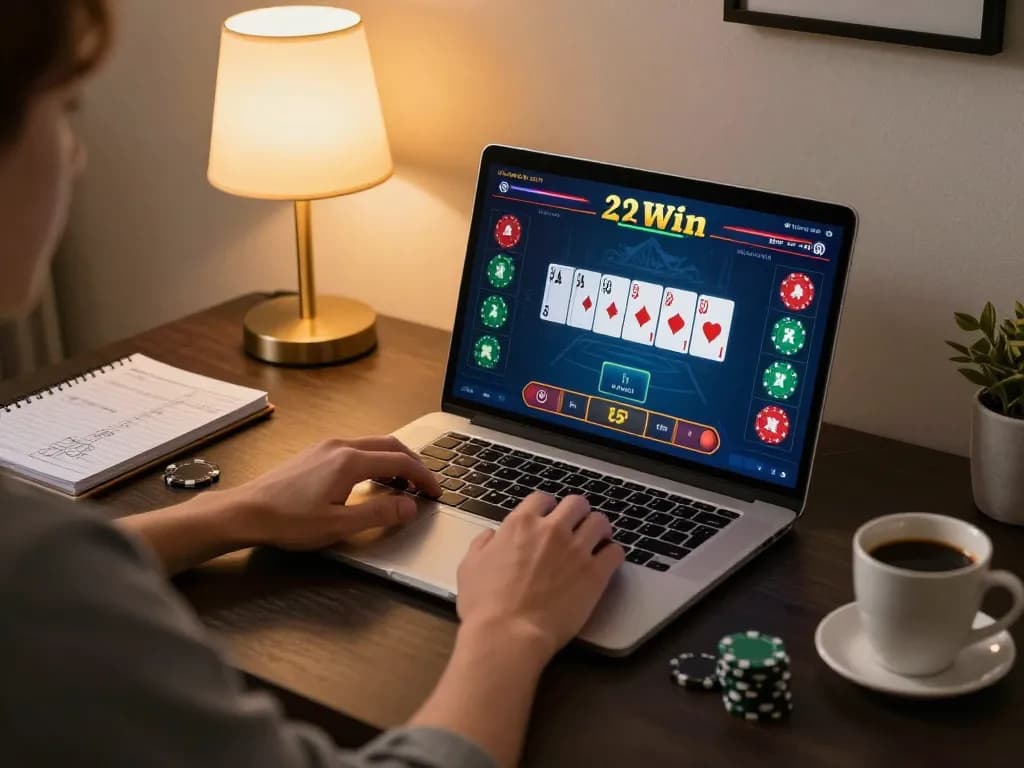 Engaging scene of online poker gameplay on 23win com showcasing strategic betting.