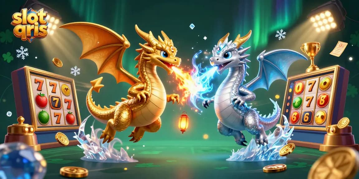 Enjoy thrilling gameplay with slot qris, featuring dynamic dragons and captivating slot symbols.