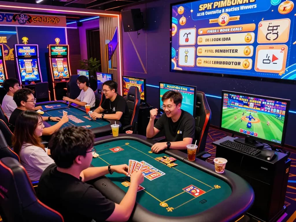 Exciting online gaming scene at go88 with players enjoying diverse games and vibrant atmosphere.