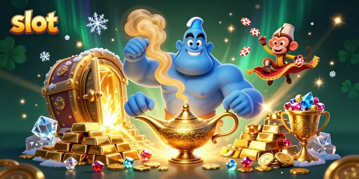 Menangkan slot dengan genie ajaib dan koin emas di WSLOT888