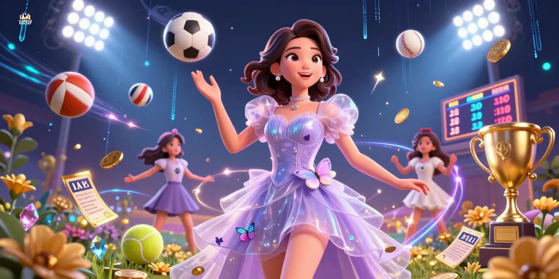 Engage in thrilling sports betting at LU88 with dynamic elements and vibrant colors.