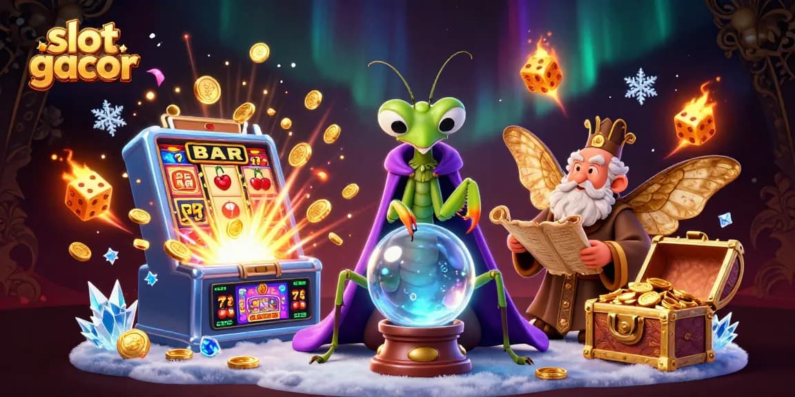 Menangkan slot gacor dengan gambar menarik yang menampilkan nuansa kasino yang ceria dan beruntung.
