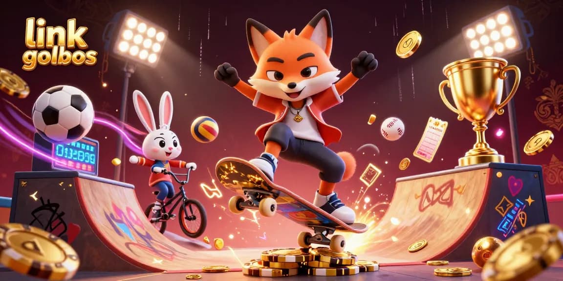 Experience the thrill of sports betting with link golbos at dynamic gaming scene featuring interactive characters.