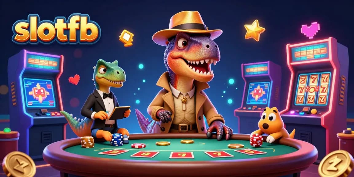 Menggali potensi slotfb di kasino dengan karakter kartun dinosaur 3D dan elemen permainan yang dinamis.