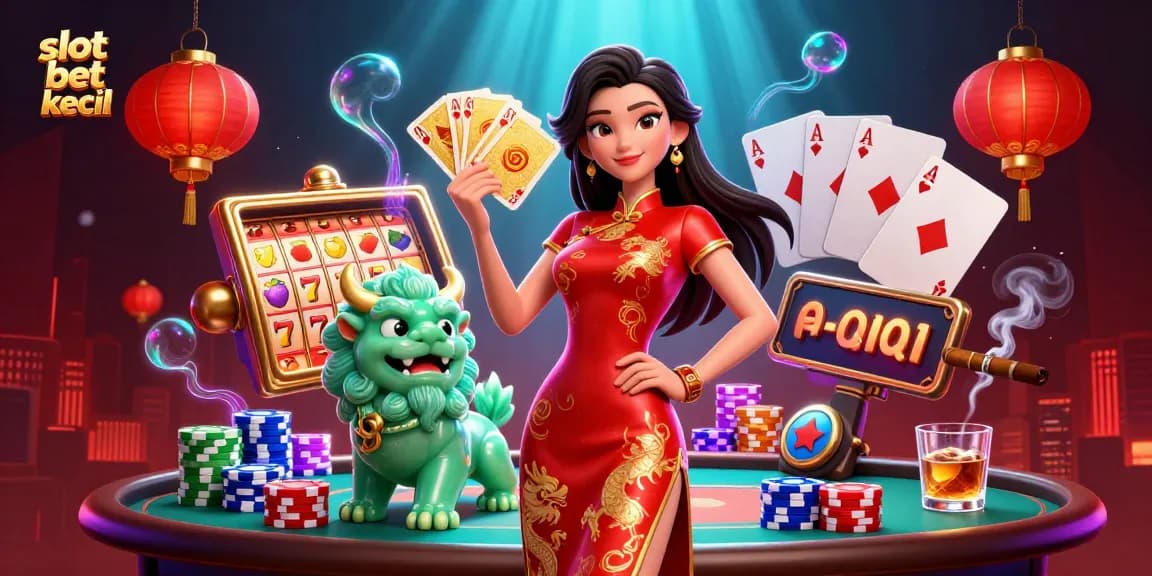 Experience slot bet kecil excitement with vibrant visuals of detailed 3D casino action.