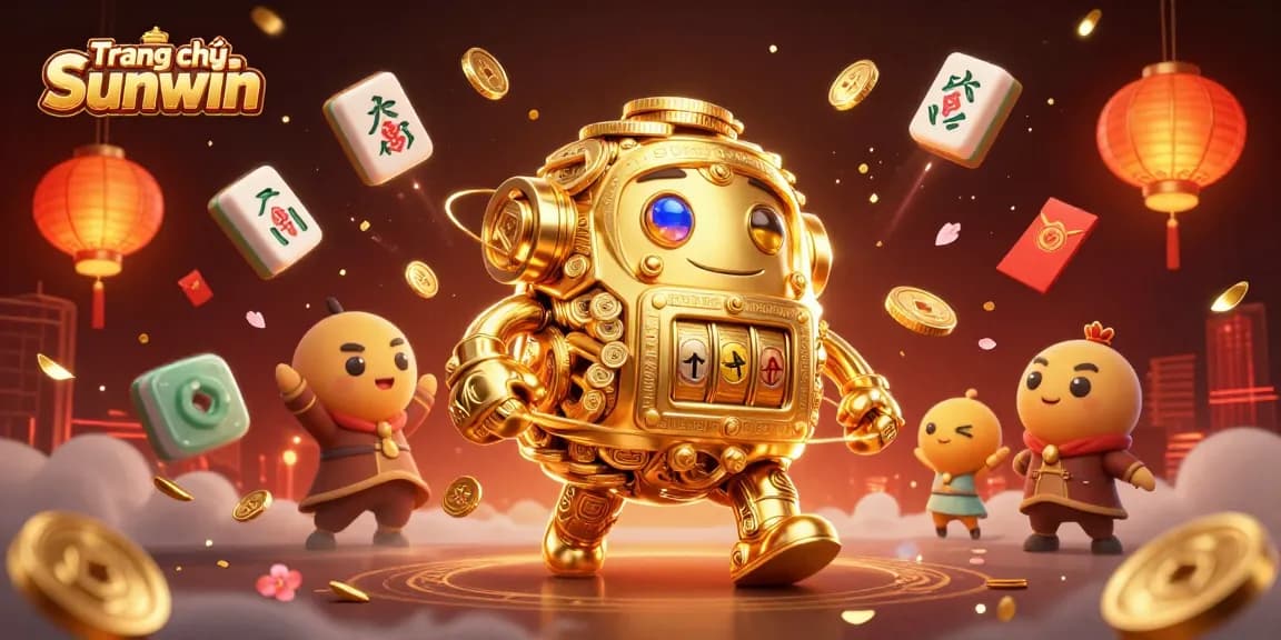 Spin and win at Trang chủ Sunwin's vibrant casino experience with a golden golem and engaging game elements.