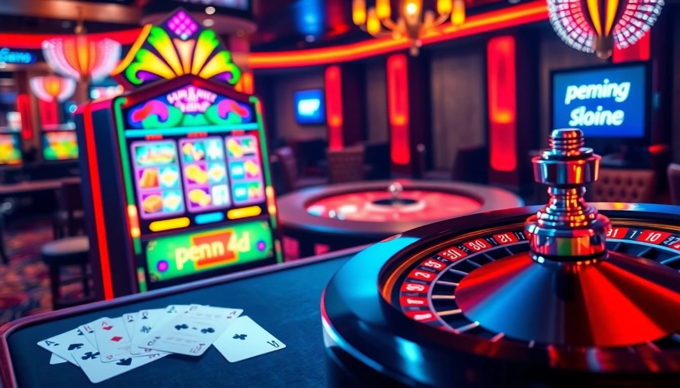 Experience the thrilling moment of winning at the slot machine with pen 4d technology as the winning slot spins.