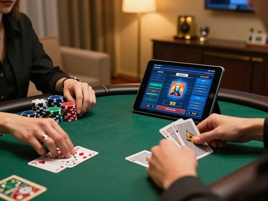 Play strategic poker online at RR88 with a cozy gaming setup.