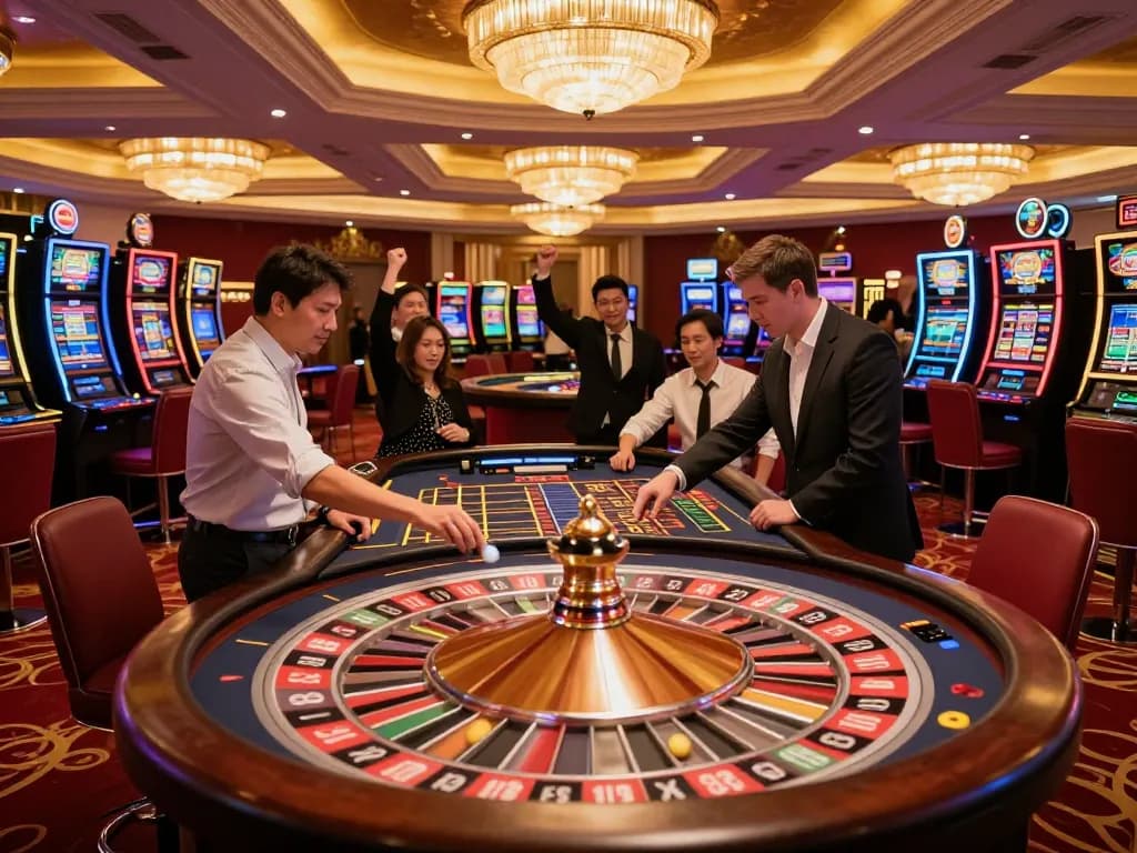 Experience the excitement of JUARA88 at a luxurious casino with thrilling roulette gameplay.