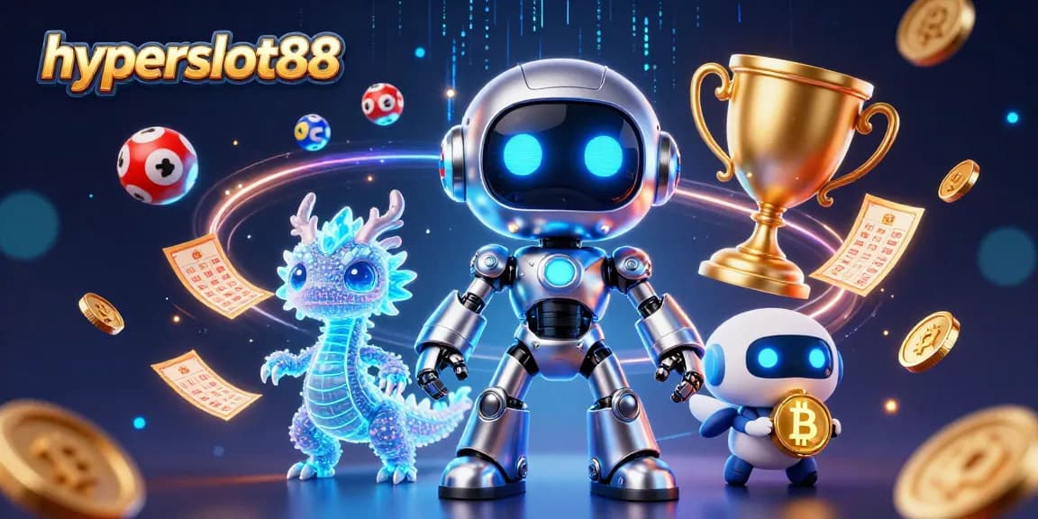 Join the action with hyperslot88, featuring dynamic lottery elements and a vibrant cyberpunk scene.