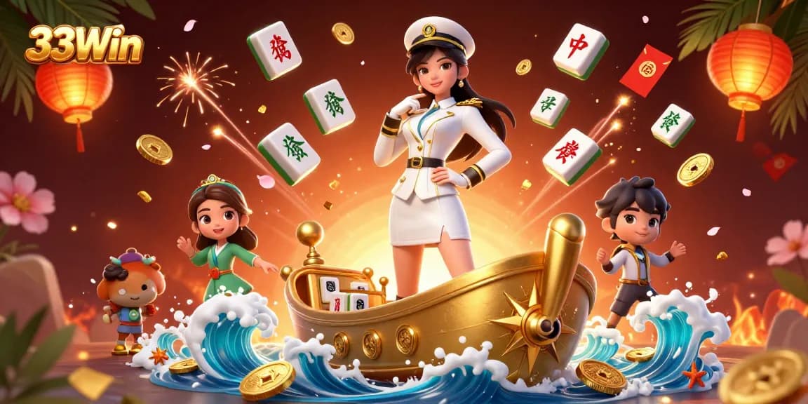 Experience thrilling 33Win moments as the naval officer commands luck with spectacular fireworks.