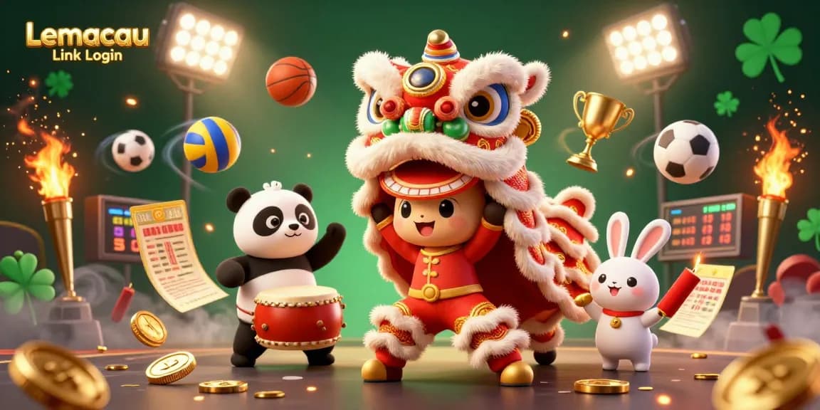 Experience the excitement of Lemacau Link Login with this dynamic casino scene featuring vibrant characters and gaming elements.
