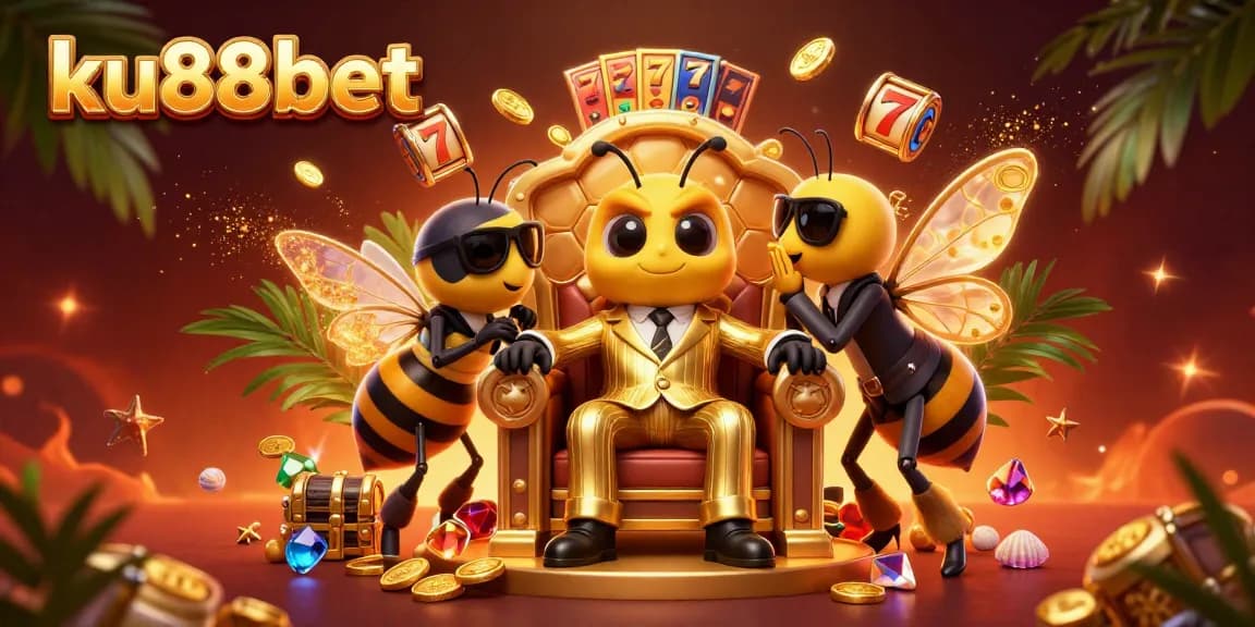 Experience the excitement of ku88bet with a buzzing mob boss in a vibrant casino setting.