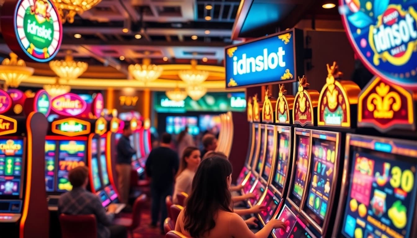 Experience exciting game wins at the idnslot digital casino with vibrant slot machines and dynamic graphics.