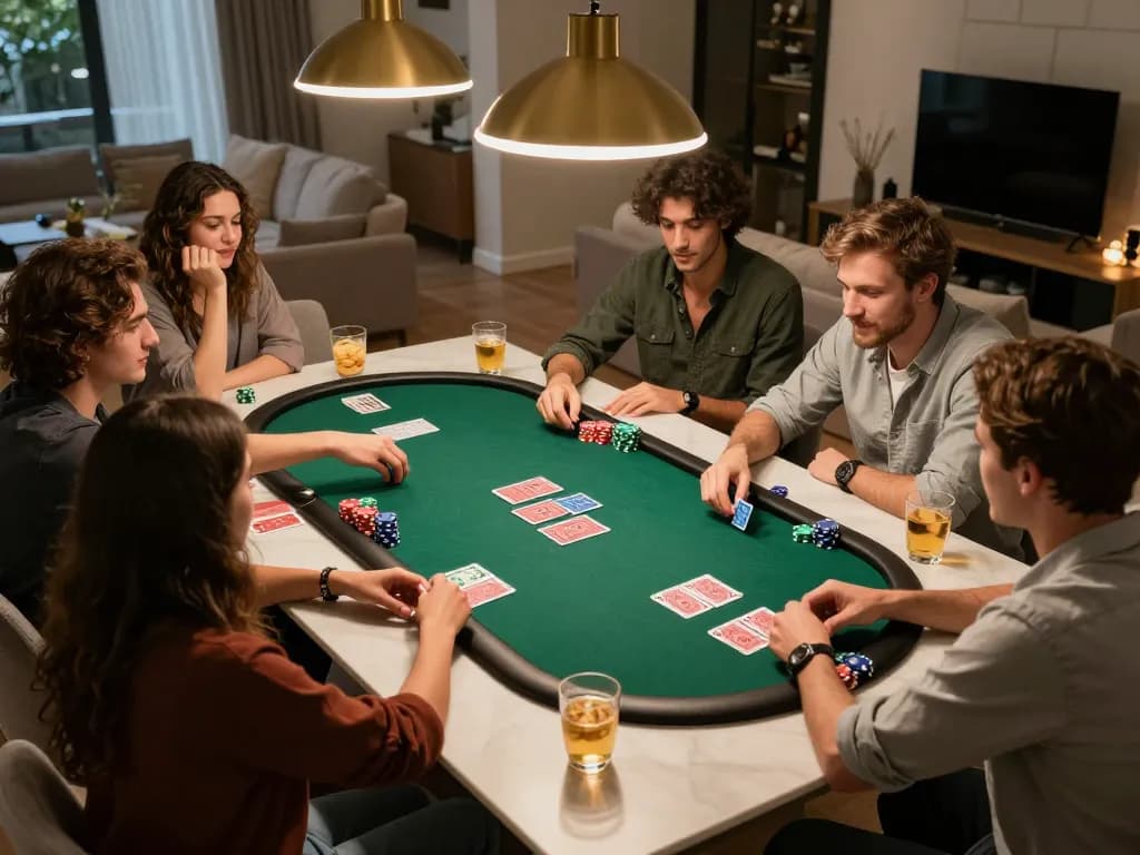 Gathering friends for an engaging poker game while enjoying cakhia tv's live streaming experience