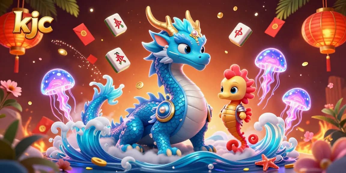 Engage with the thrilling world of KJC’s vibrant gaming universe featuring stunning characters and festive decorations.