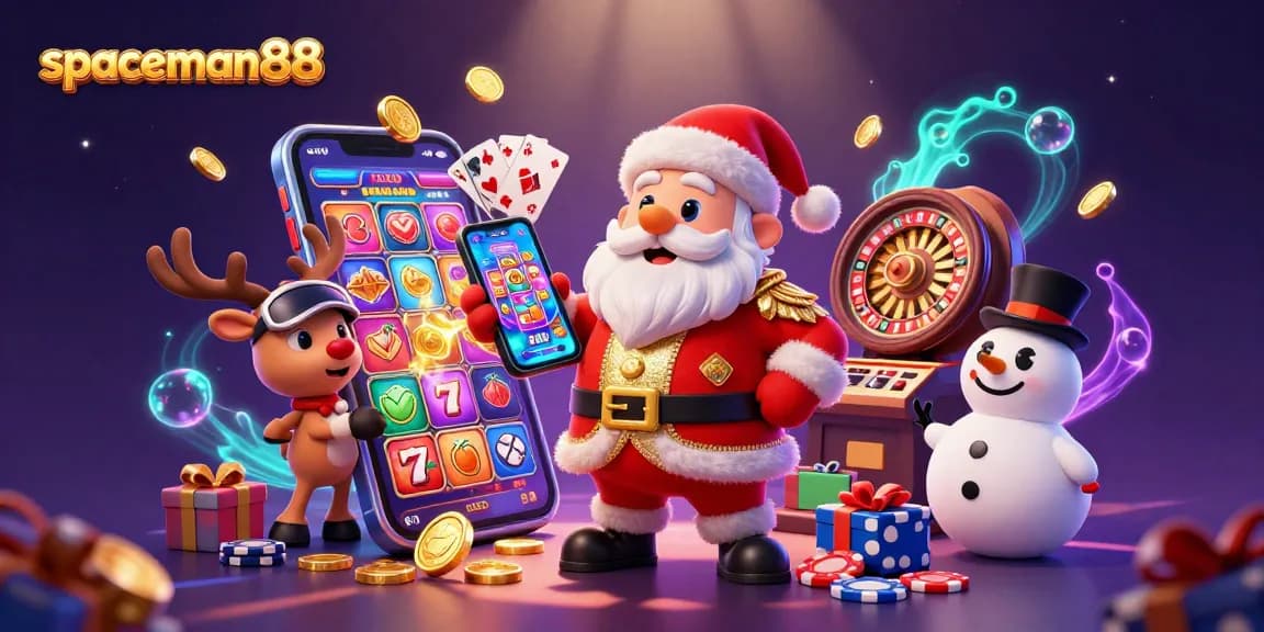 Spin to win with spaceman88 as Santa and his friends celebrate jackpot slots!