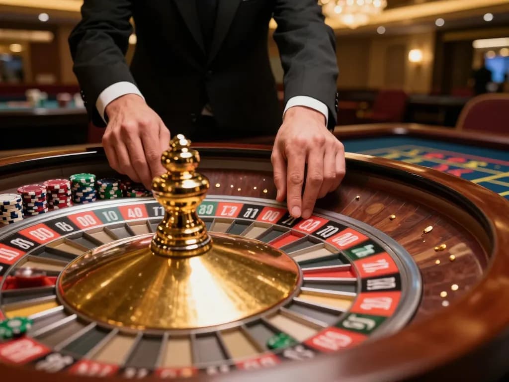 Experience the thrill of TT88 in action as a gambler places a bet on roulette
