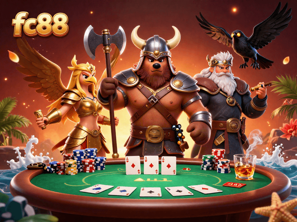 Khám phá trải nghiệm chơi game đỉnh cao tại fc88 với hình ảnh đầy màu sắc và năng lượng từ các nhân vật huyền thoại.