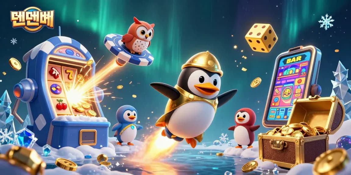 Experience thrilling wins at 텐텐벳 with an explosion of coins and vibrant casino elements.