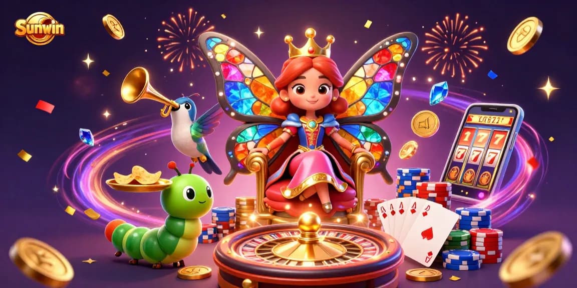 Play thrilling casino games at Sunwin with engaging characters and vibrant elements.