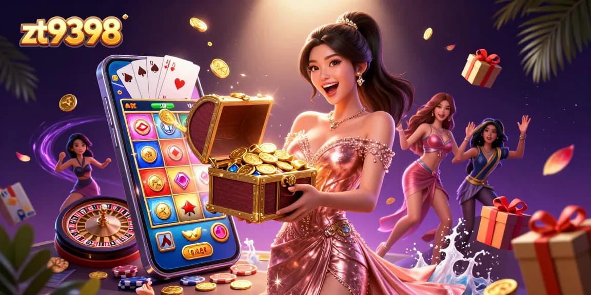 Experience thrilling wins with zt9398's vibrant casino treasures overflowing with golden gems.
