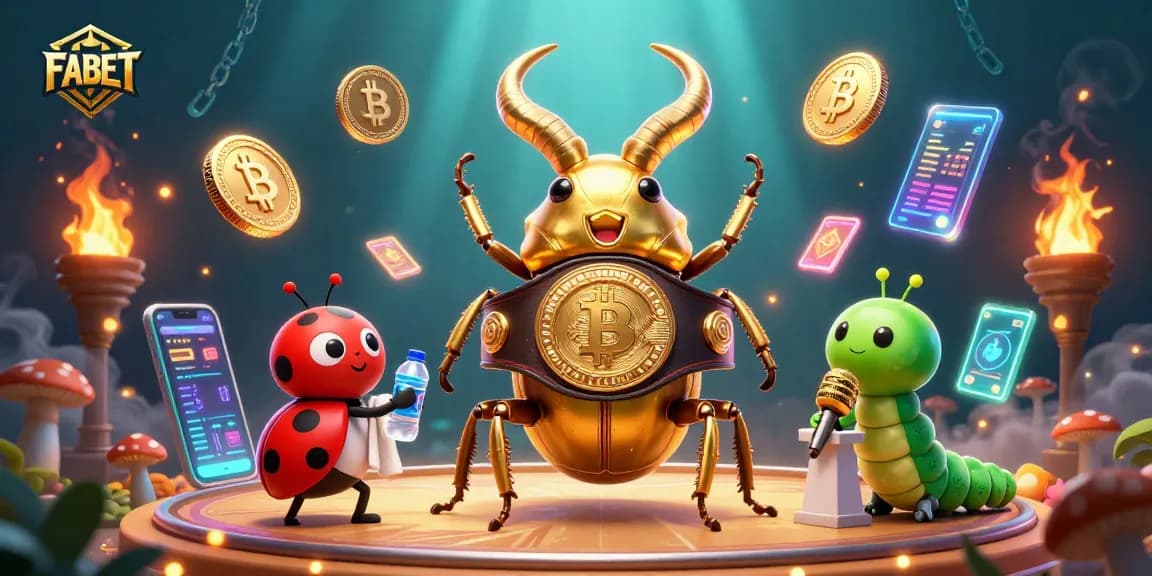 Experience the thrilling world of FABET with dynamic 3D illustrations of gambling activities that captivate players.