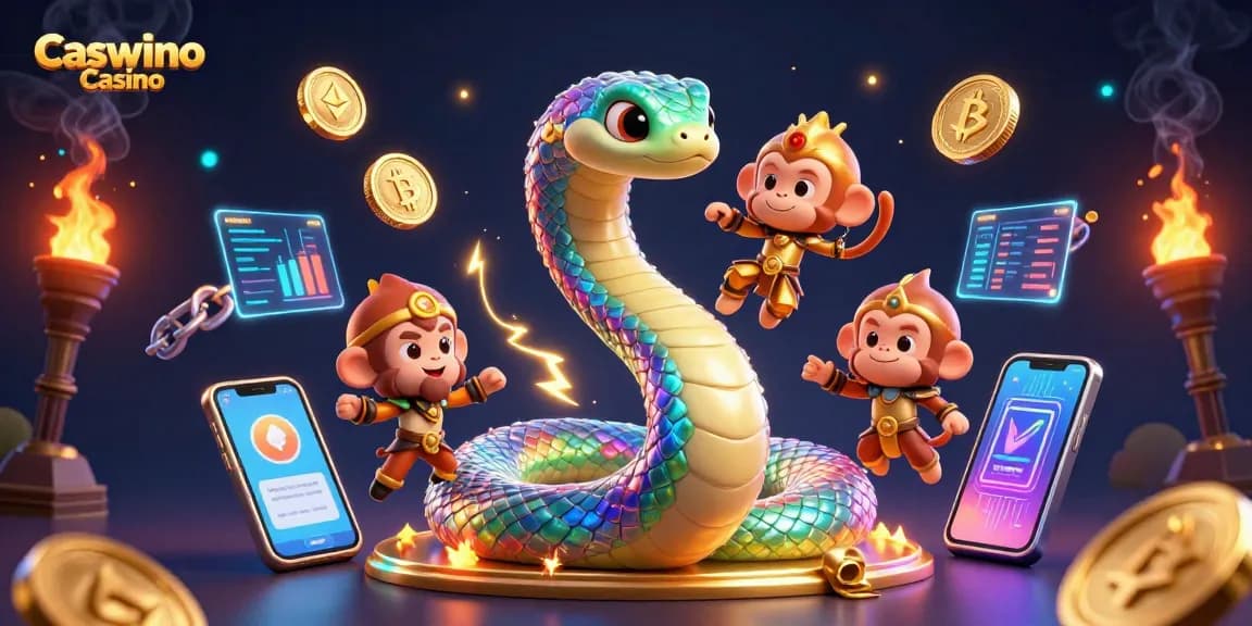 Spin to win at Caswino Casino with vibrant game elements and a playful atmosphere.