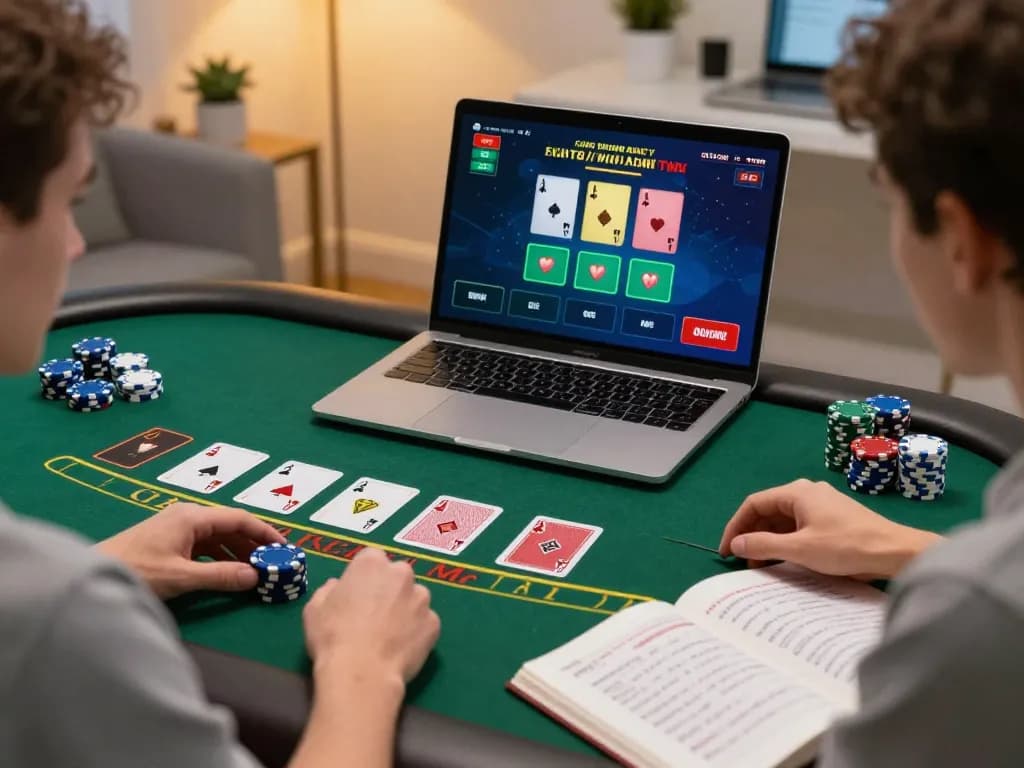 Play strategic blackjack on 32win in a cozy home setup with vibrant displays