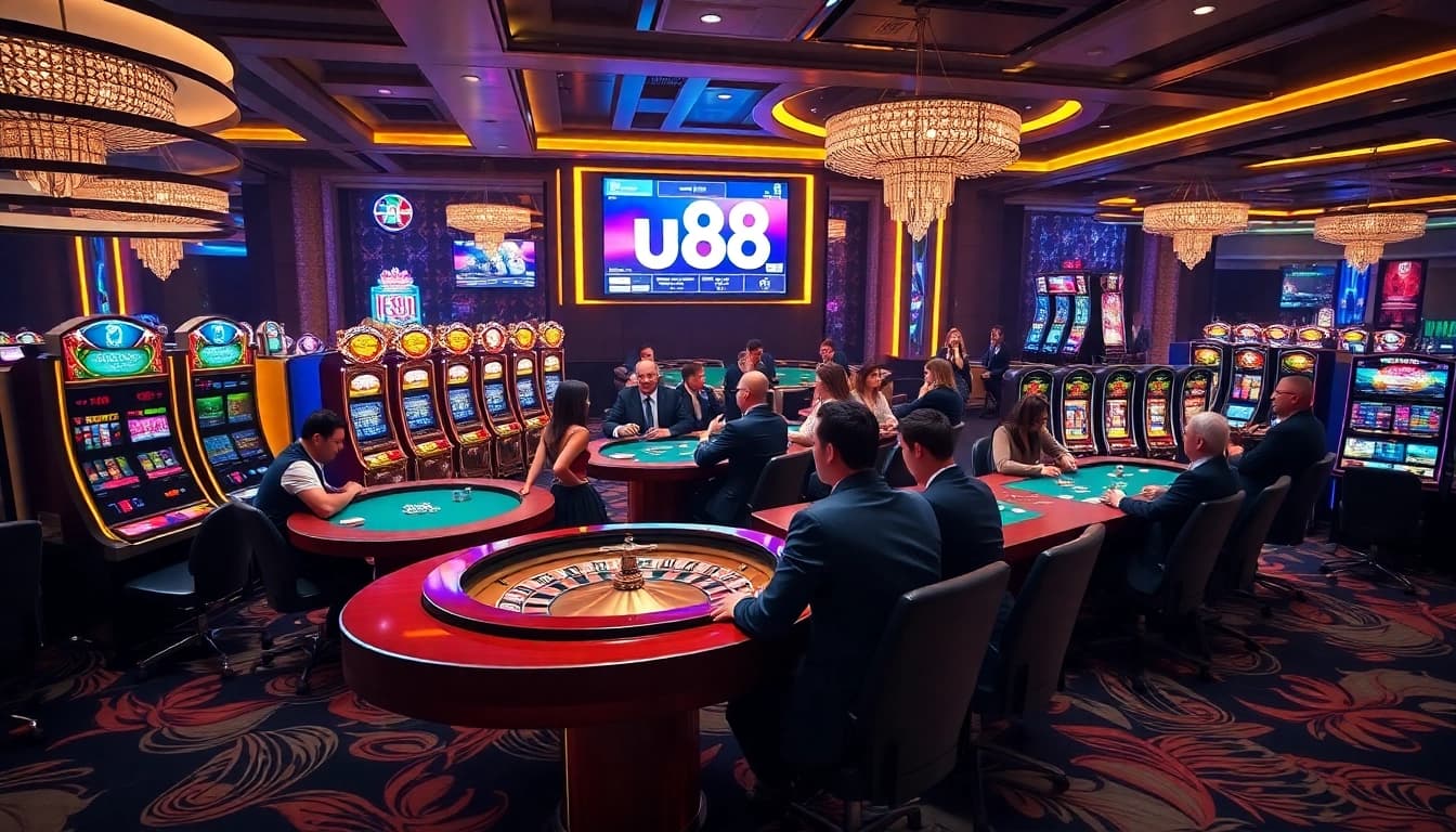 Experience thrilling gameplay at uu88 with vibrant slot machines and intense poker tables.