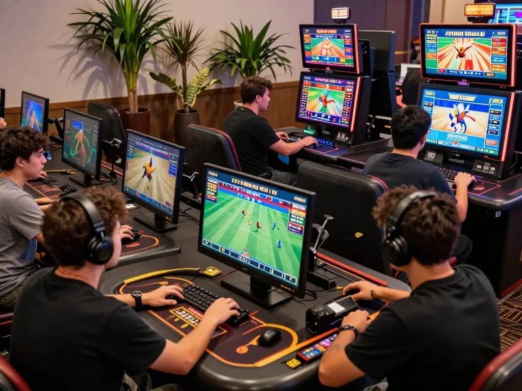 Exciting online gaming experience at Gavn99 with players engaged in various bets and games.