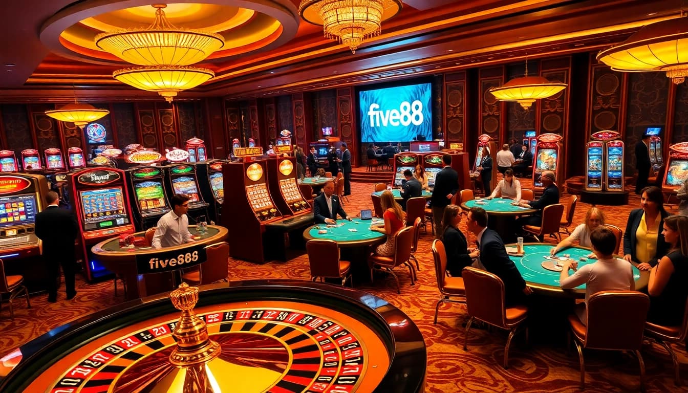 Experience high-stakes fun at five88, featuring luxurious casino games and vibrant play.