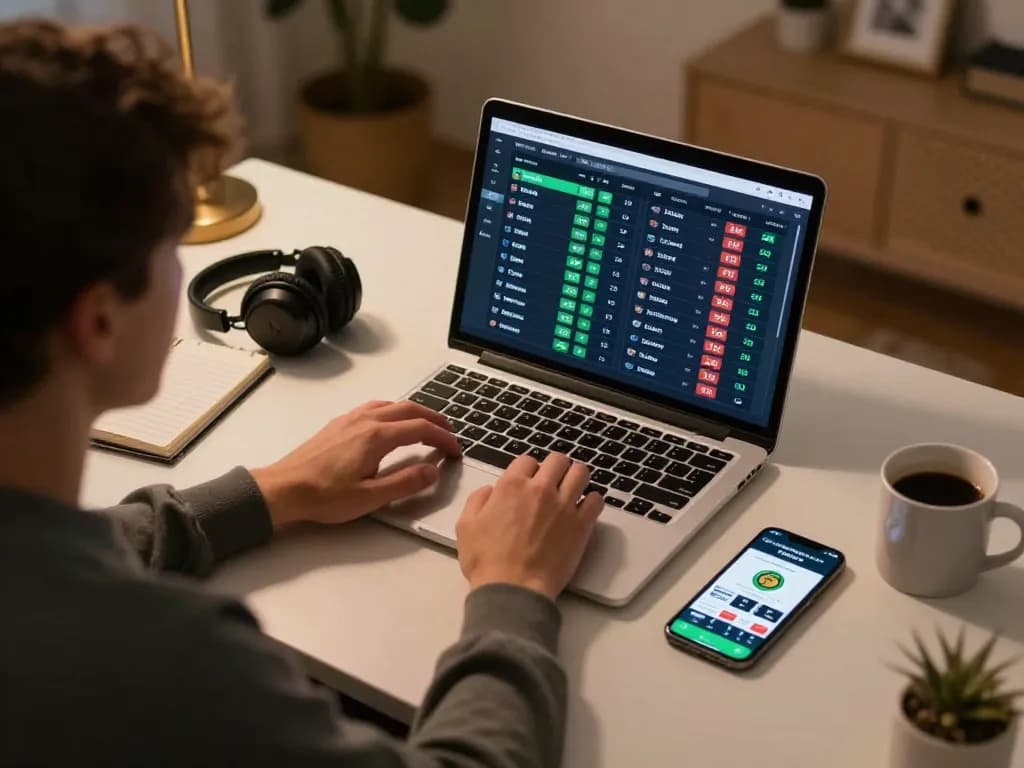 Experience strategic betting with trang chủ BL555 in a focused home office setup.