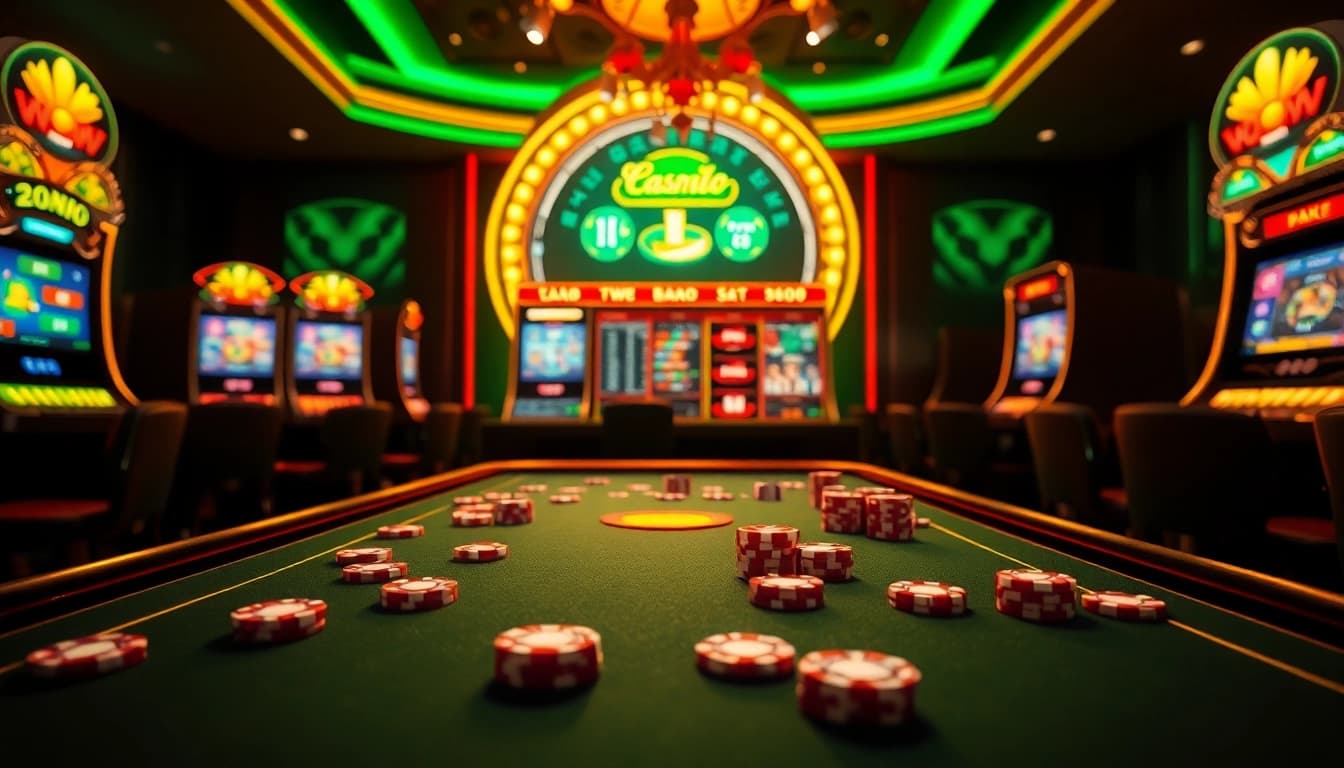 Experience the thrill of gambling at https://f8bet.net.in/ with engaging slot machines and poker chips.