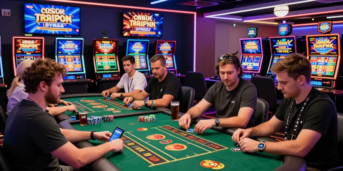 Engaging scene of players at a credit card casino, highlighting the scoarch.org.uk list of uk credit card casinos for 2026 with Visa and Mastercard usage.