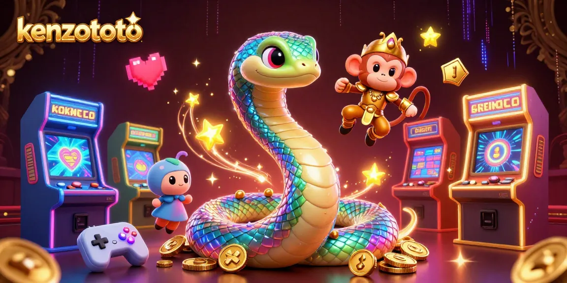 Play engaging games at kenzototo, featuring vibrant elements and nostalgic arcade vibes.