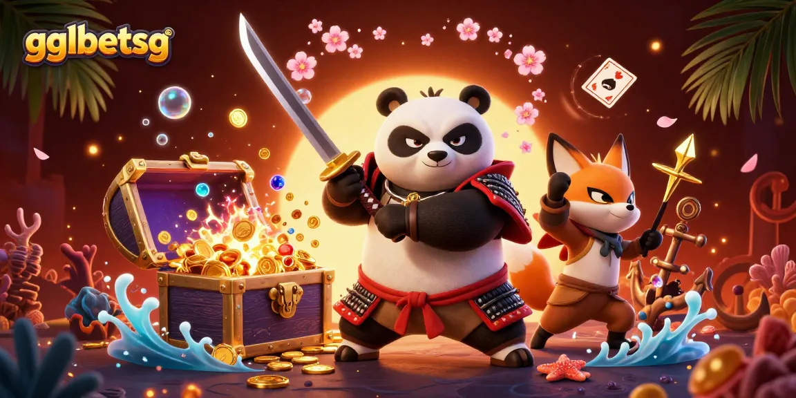 Engage in thrilling esports betting adventures with gglbetsg, featuring playful characters and vibrant casino elements.