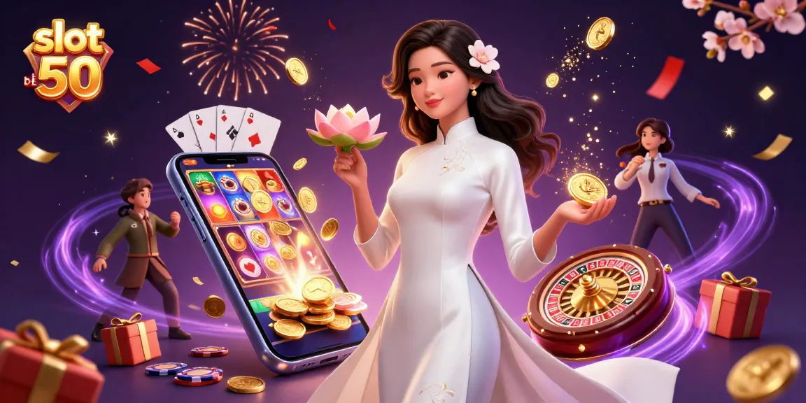 Experience the thrill of slot bet 50 with a stunning digital illustration celebrating casino elegance.