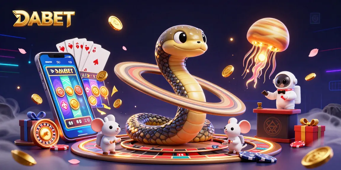 Experience DABET's thrilling gameplay with astronaut mice betting on a cosmic roulette!