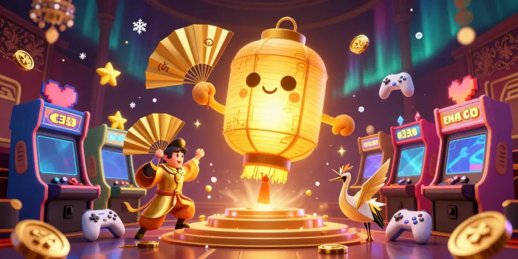 Engage with the interactive gaming experience at NHÀ CÁI E39 featuring colorful elements and vibrant characters.