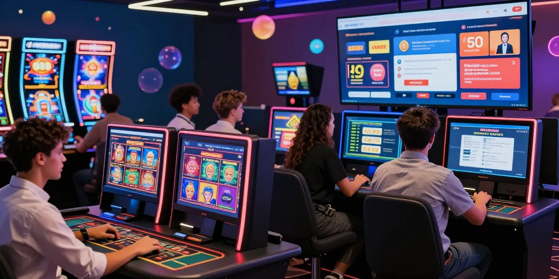 Engaging online gambling experience at non-UK casinos from https://rcnhca.org.uk with diverse players and vibrant game displays.