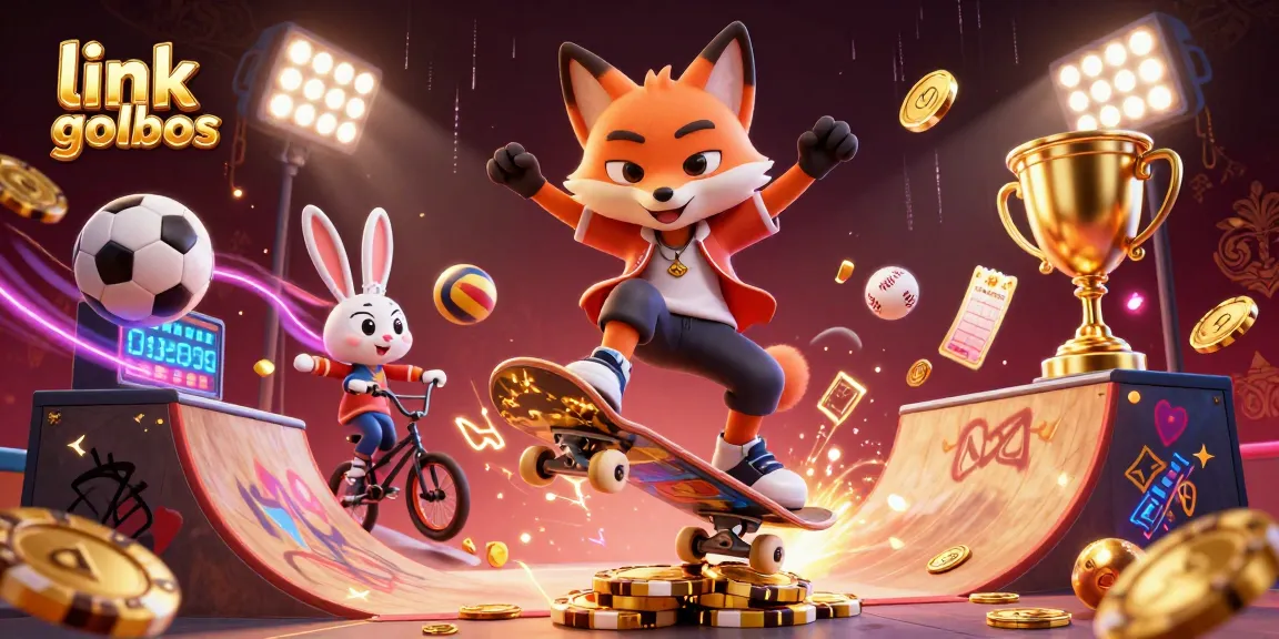 Experience the thrill of sports betting with link golbos at dynamic gaming scene featuring interactive characters.