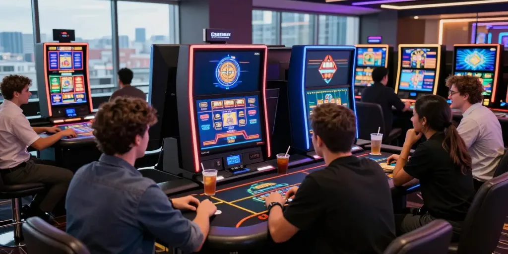 Exciting online gaming experience at akunjp with stylish players engaged in gameplay
