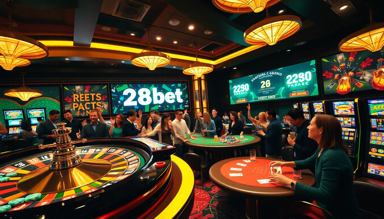 Experience the thrill of 28bets casino with exciting table games and vibrant slot machines.