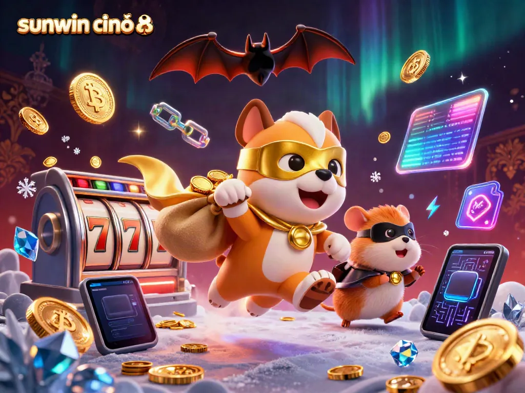 Win big with sunwin chính thức at this colorful 3D casino adventure featuring a superhero dog.